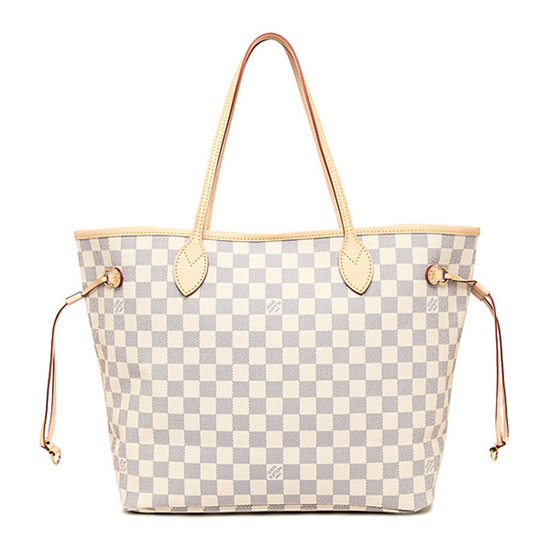 Louis Vuitton N51108 Neverfull GM Shoulder Bag Damier Azur Canvas Louis Vuitton N51108 Neverfull GM Shoulder Bag Damier Azur Canvas
