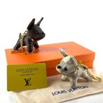 Louis Vuitton Dog Charm Keychain
