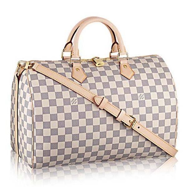 Louis Vuitton Damier Azur Canvas Speedy Bandouliere 35 N41372 Louis Vuitton Damier Azur Canvas Speedy Bandouliere 35 N41372