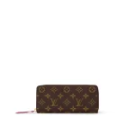Louis Vuitton Monogram M60742 Clémence Wallet Fuchsia