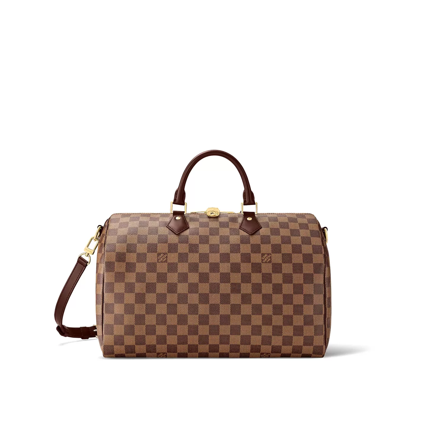 Louis Vuitton Damier Ebene Canvas Speedy Bandouliere 35 N41366 Louis Vuitton Damier Ebene Canvas Speedy Bandouliere 35 N41366
