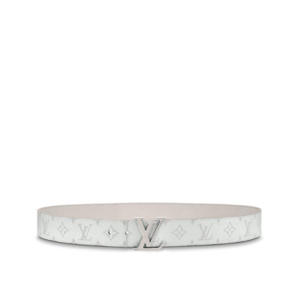 Louis Vuitton M0158U White LV Initiales 40mm Reversible Belt