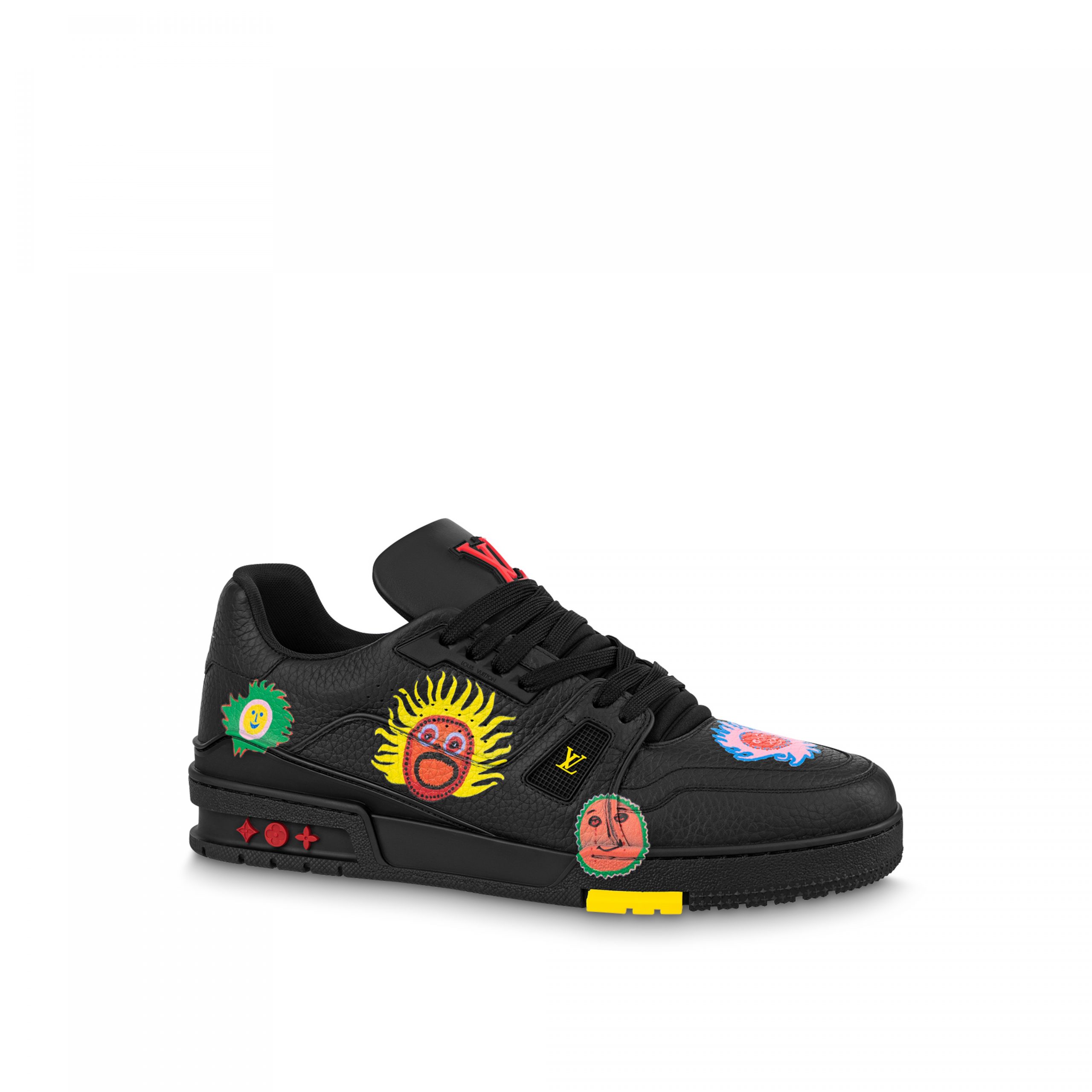 Louis Vuitton Trainer Sneaker LV x YK Black 1ABD2W Louis Vuitton Trainer Sneaker LV x YK Black 1ABD2W