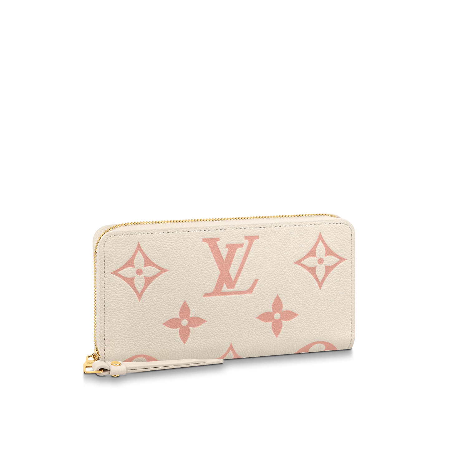 Louis Vuitton Crème / Rose Trianon M81914 Zippy Wallet Louis Vuitton Crème / Rose Trianon M81914 Zippy Wallet