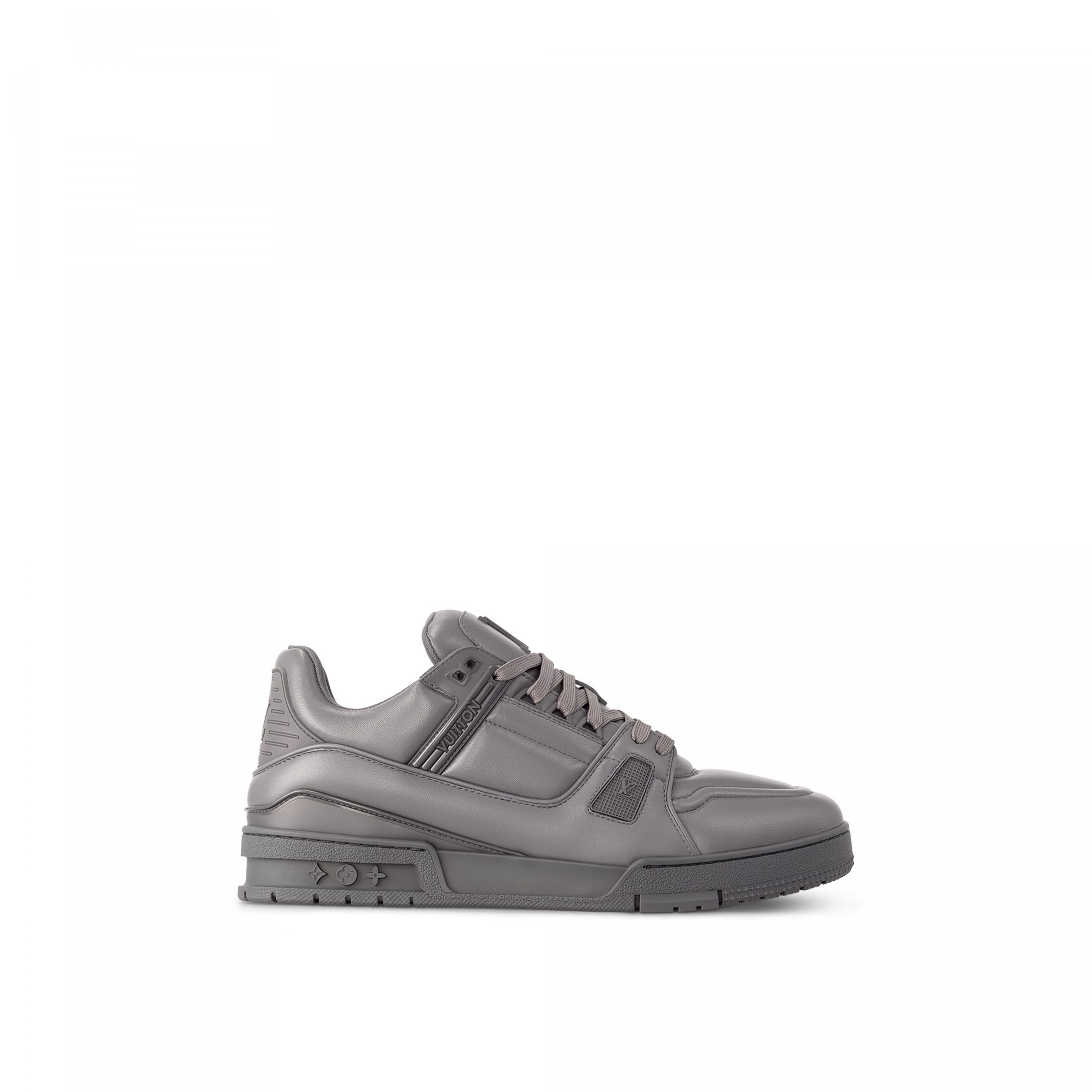 Louis Vuitton LV Trainer Sneaker Calf leather Grey 1AC5CV Louis Vuitton LV Trainer Sneaker Calf leather Grey 1AC5CV
