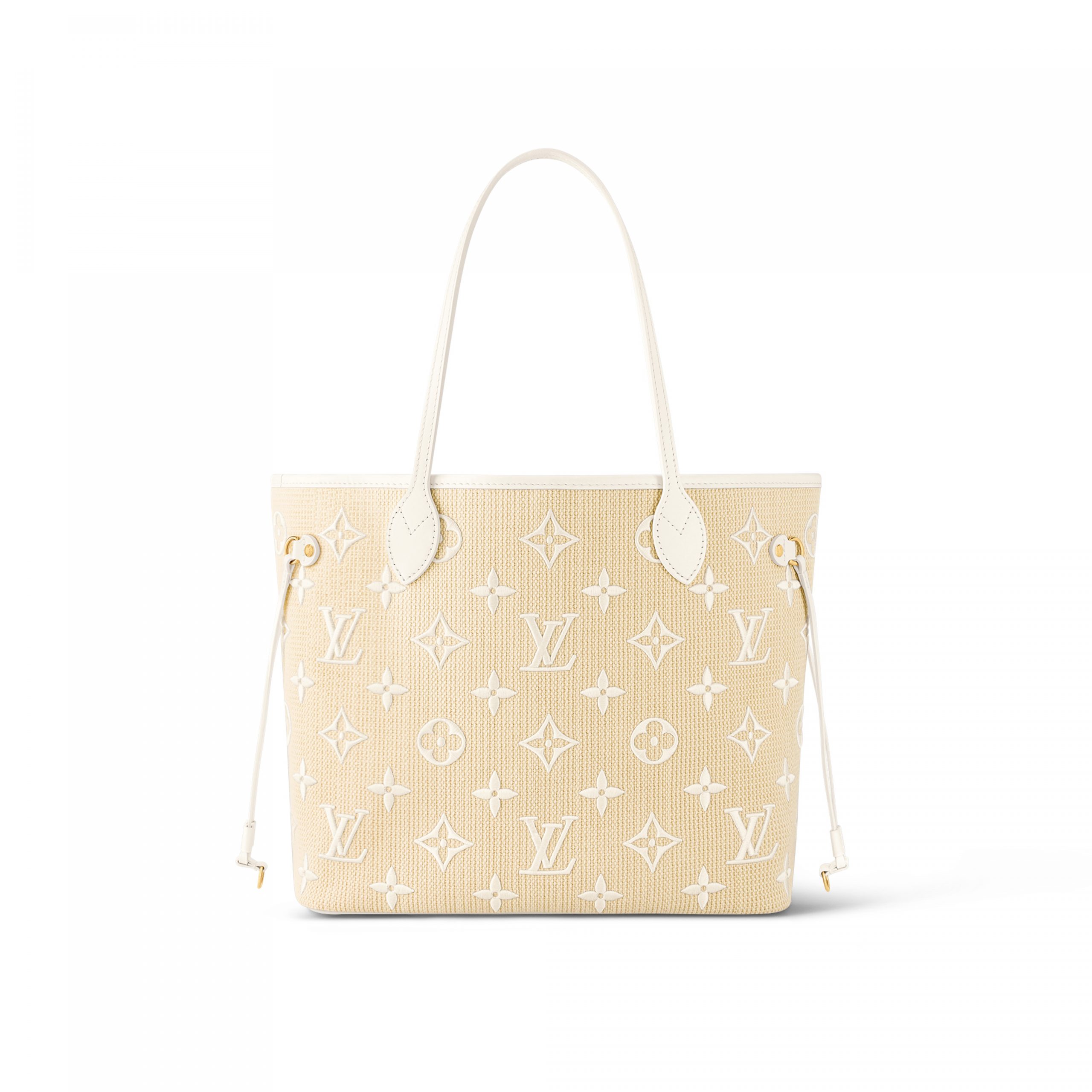 Louis Vuitton M22839 Neverfull MM Lotus Cotton White Beige Louis Vuitton M22839 Neverfull MM Lotus Cotton White Beige