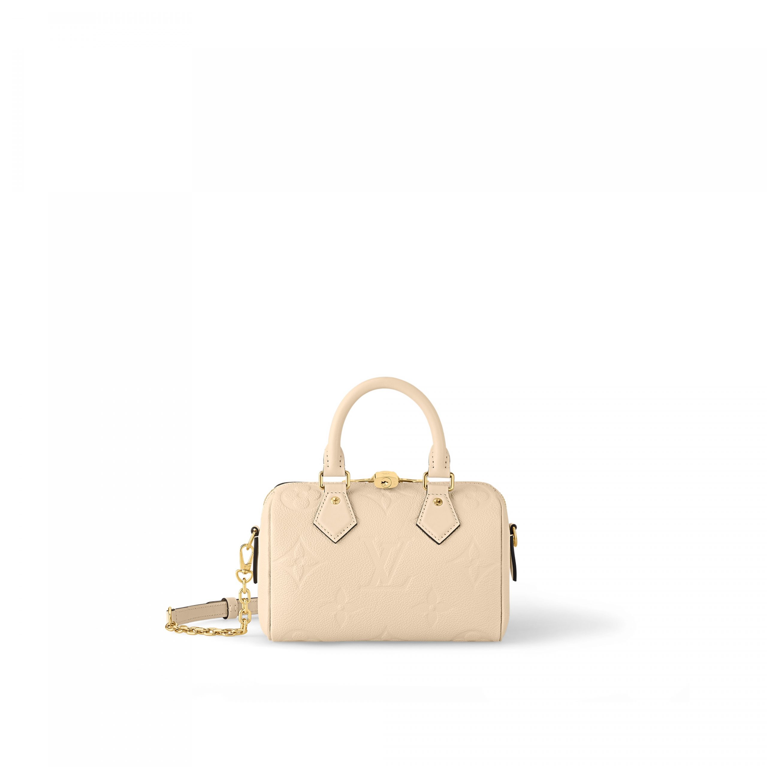 Louis Vuitton M58954 Speedy Bandoulière 20 Monogram Empreinte Leather Crème Beige Louis Vuitton M58954 Speedy Bandoulière 20 Monogram Empreinte Leather Crème Beige