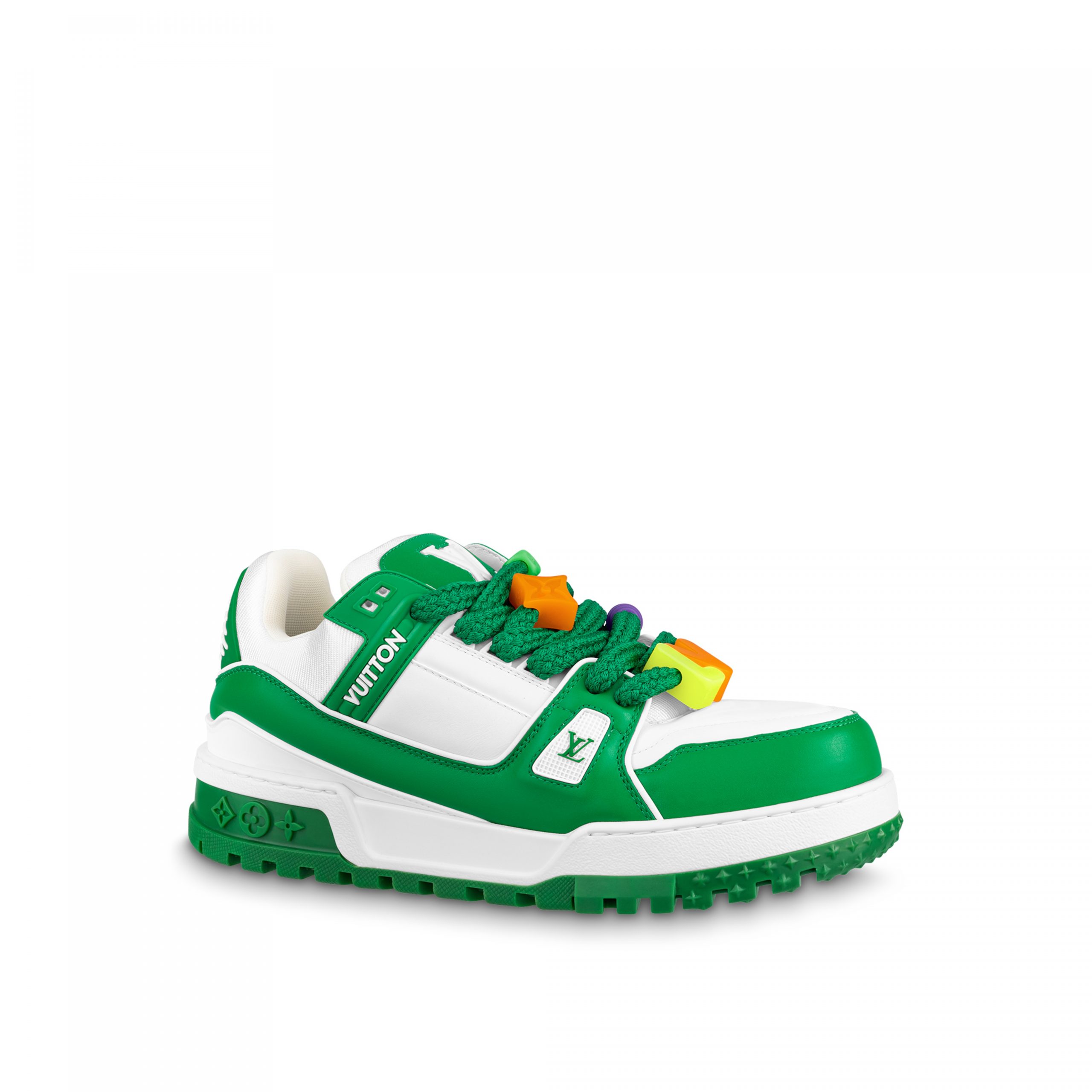 Louis Vuitton LV Trainer Maxi Sneaker Green 1AB8SC Louis Vuitton LV Trainer Maxi Sneaker Green 1AB8SC