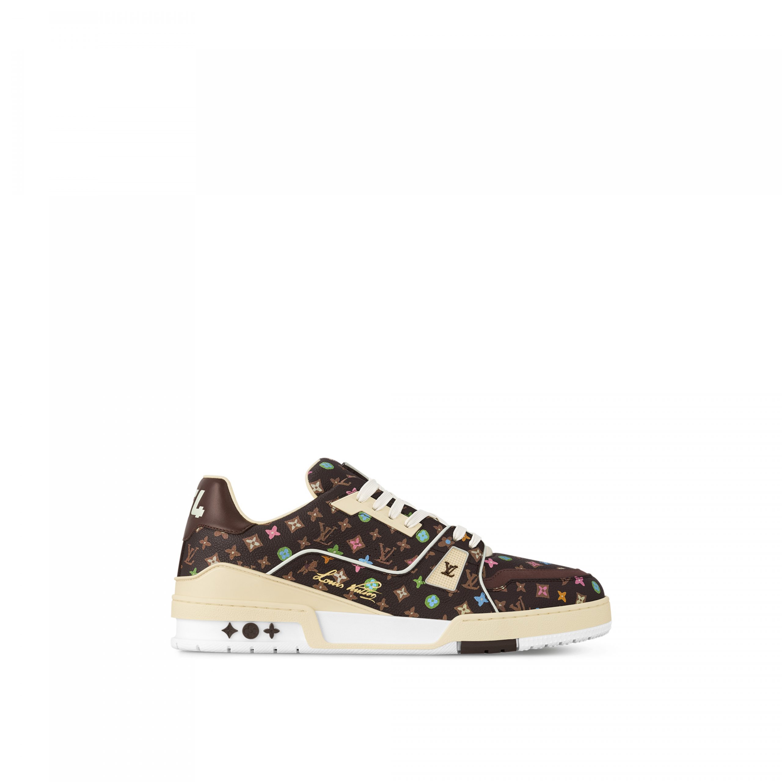 Louis Vuitton X Tyler 1ACXBQ LV Trainer Sneaker Moka Brown Louis Vuitton X Tyler 1ACXBQ LV Trainer Sneaker Moka Brown