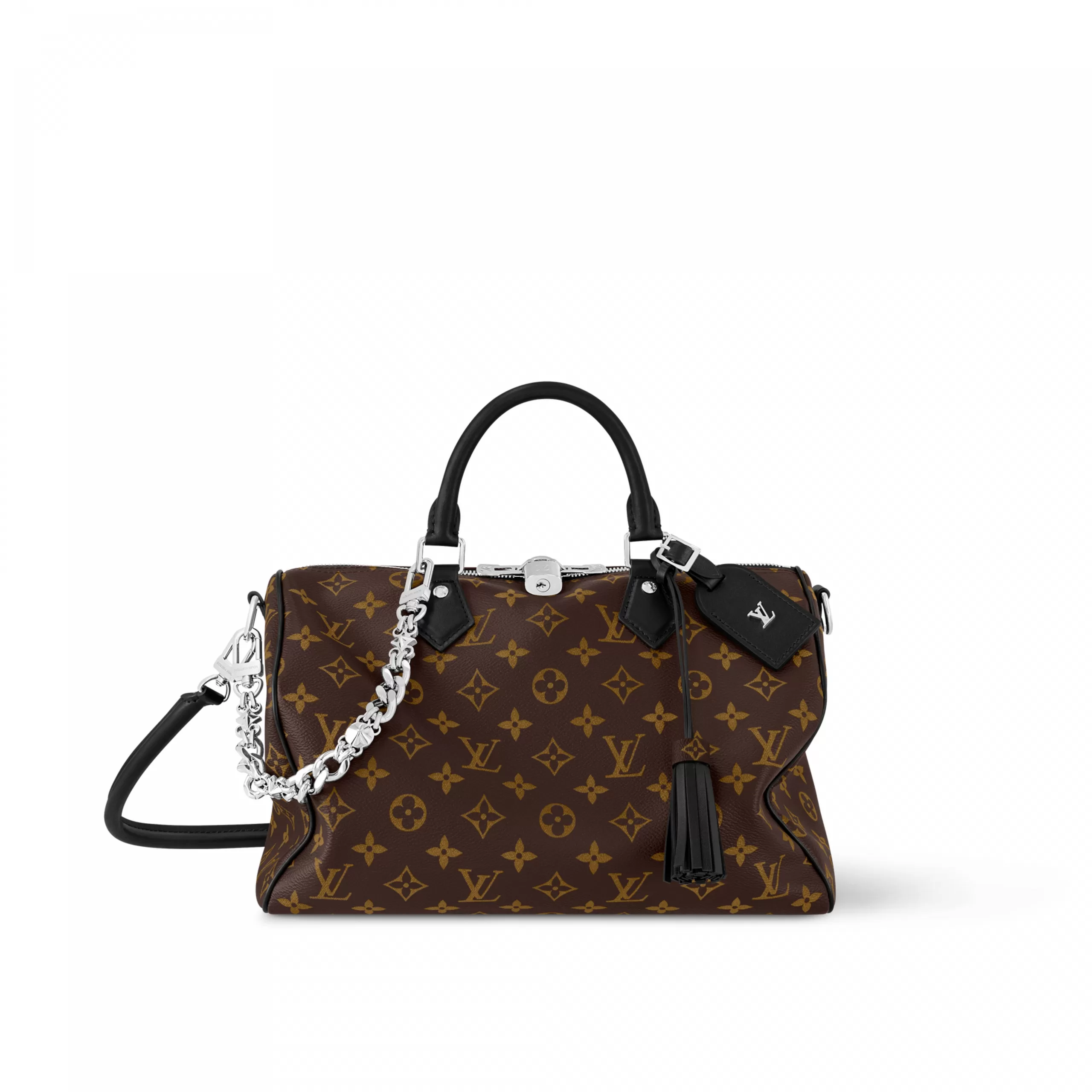Louis Vuitton M12243 Speedy Soft 30 Dark Monogram Black Louis Vuitton M12243 Speedy Soft 30 Dark Monogram Black